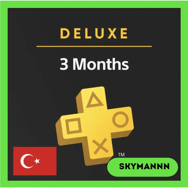 PlayStation PS PLUS DELUXE | 3 МЕСЯЦА ТУРЦИЯ | БЫСТРО