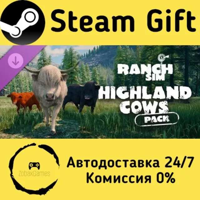🚀 Ranch Simulator: Highland Cows Pack - Build, Farm, Hunt 🤖 Steam Gift Россия ⚡