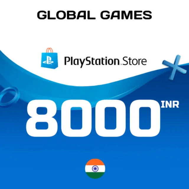🚀Карта PlayStation PSN 8000 INR Индия ⚡КОД ПОПОЛНЕНИЯ