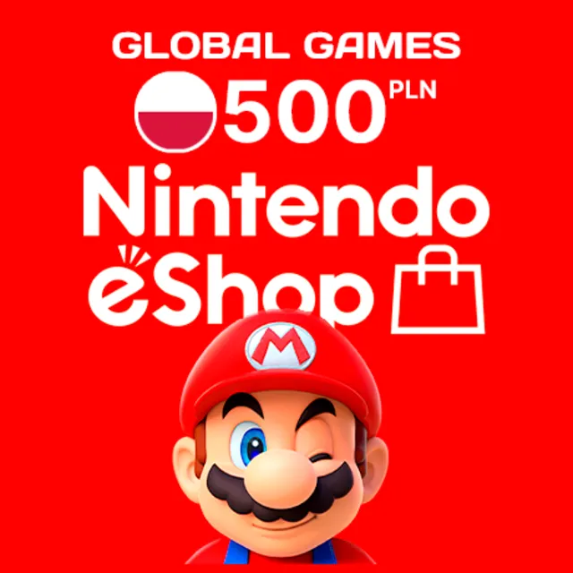 NINTENDO eSHOP🔥500zl PLN Польша⚡КАРТА ПОПОЛНЕНИЯ