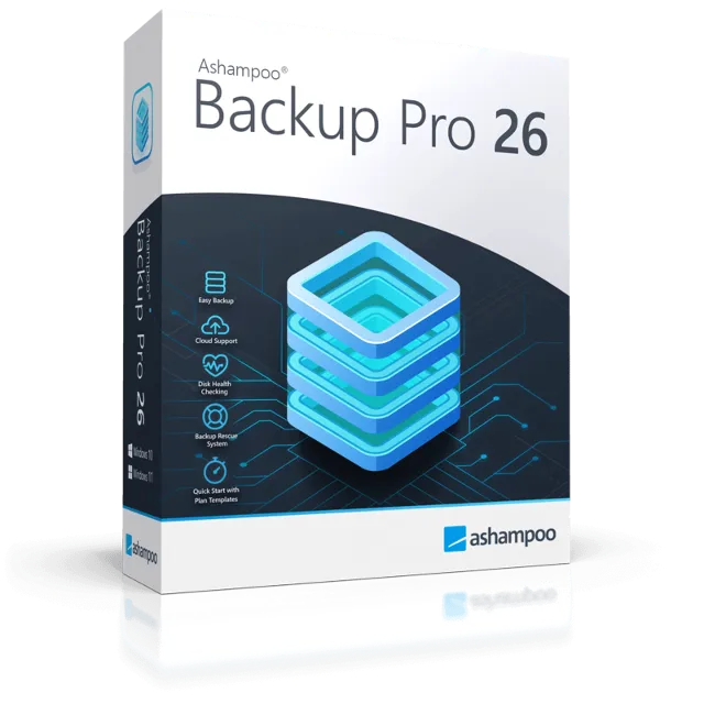 Ashampoo Backup Pro 26 | Бессрочная Лицензия. Восстановление данных и защита Windows.