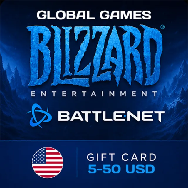 Карта Blizzard 5-50$ USD (Battle.net) США