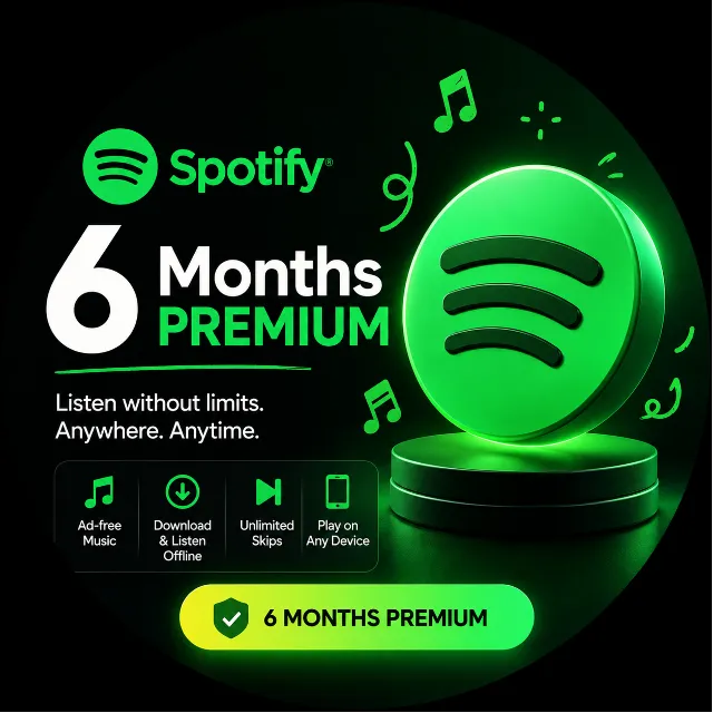 Spotify 6 месяцев Премиум Индивидуальный