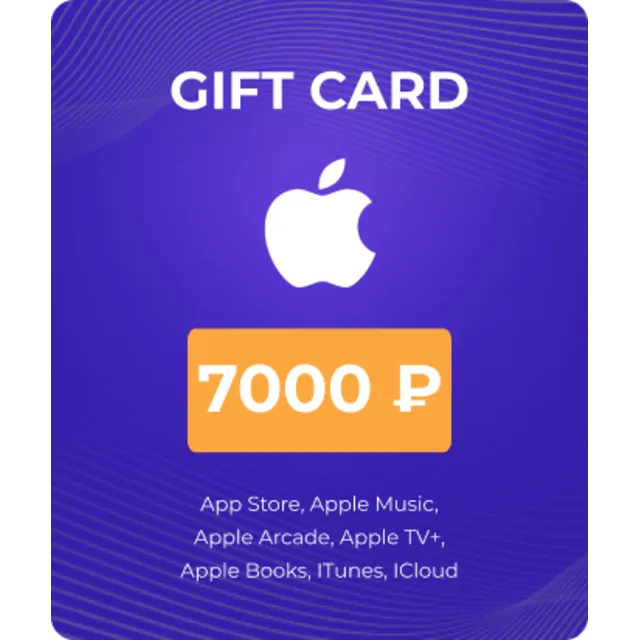Карта Apple (App Store &amp; iTunes) 7000 рублей