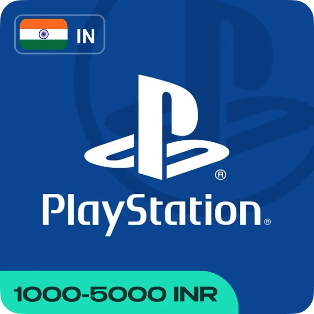 PLAYSTATION NETWORK 1000-9000 INR ИНДИЯ КАРТА ПОПОЛНЕНИЯ