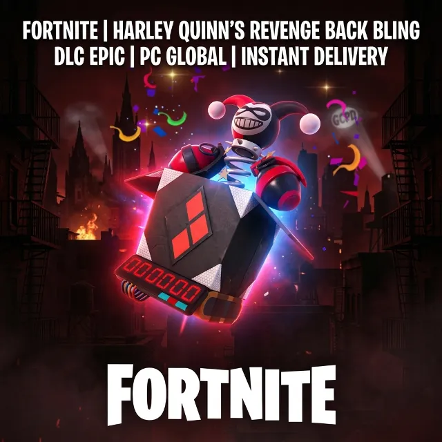 Fortnite | Harley Quinn's Revenge Back Bling | DLC Epic | PC GLOBAL