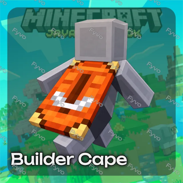 ПРОМОКОД【Builder Cape】— JAVA &amp; BEDROCK | MINECRAFT | СКИН / ПРЕДМЕТ
