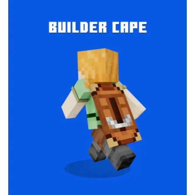 Minecraft Строитель Cape KEY/КОД Java&amp;Bedrock