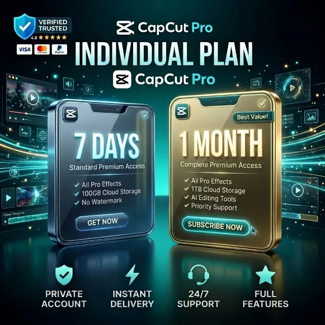 CapCut Pro | 7 дней / 1 месяц | Индивидуальный план | Приватный аккаунт