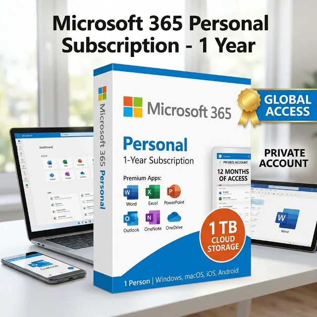 Microsoft 365 Personal Subscription – 1 год | Приватный аккаунт | GLOBAL доступ