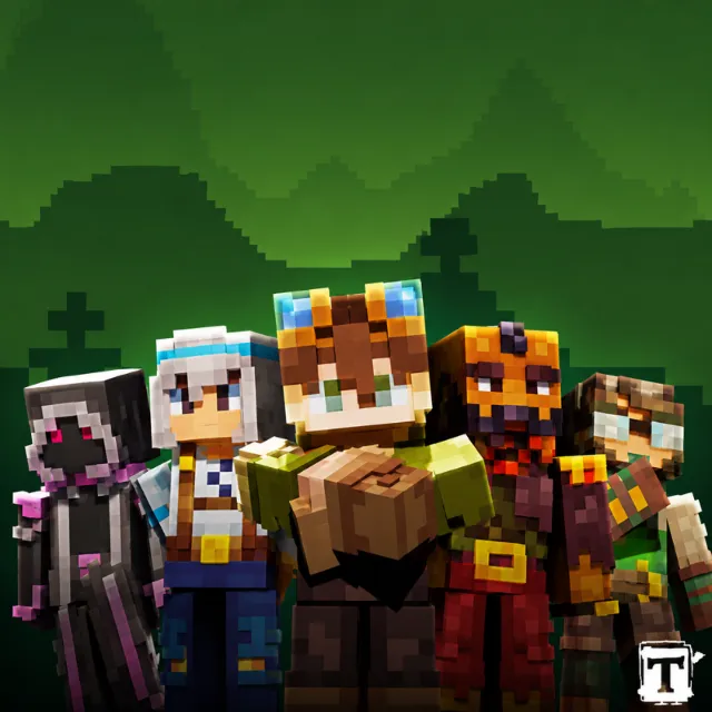 Minecraft Tubbo's RealmSMP RPG 13 скинов с КЛЮЧАМИ / КОДАМИ Java и Bedrock