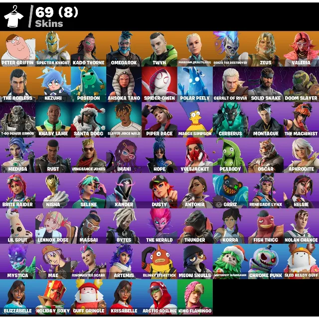 Мгновенный доступ • FN (все платформы) • 69 skins• Valeria •  350 VB • Полный доступ