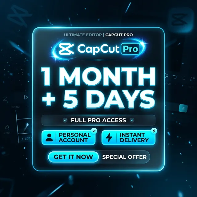 CapCut Pro | 1 месяц + 5 дней  | На вашем личном аккаунте