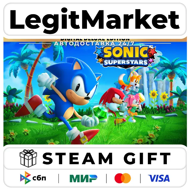 SONIC SUPERSTARS Digital Deluxe Edition featuring LEGO® / Steam АВТО / РУ + МИР
