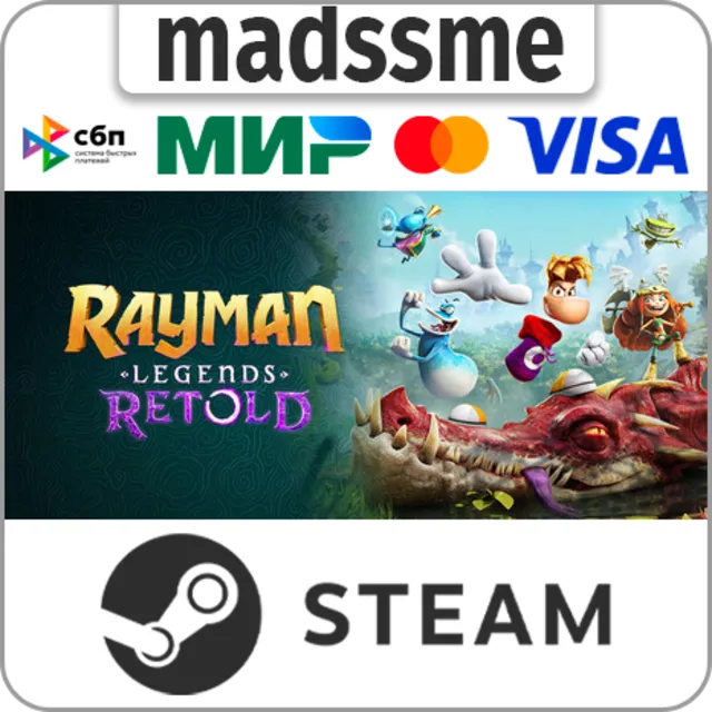 Rayman Legends Retold * Standard/Deluxe * RU/KZ/СНГ/TR/CN/AR/IN/BR * STEAM 🚀 АВТО