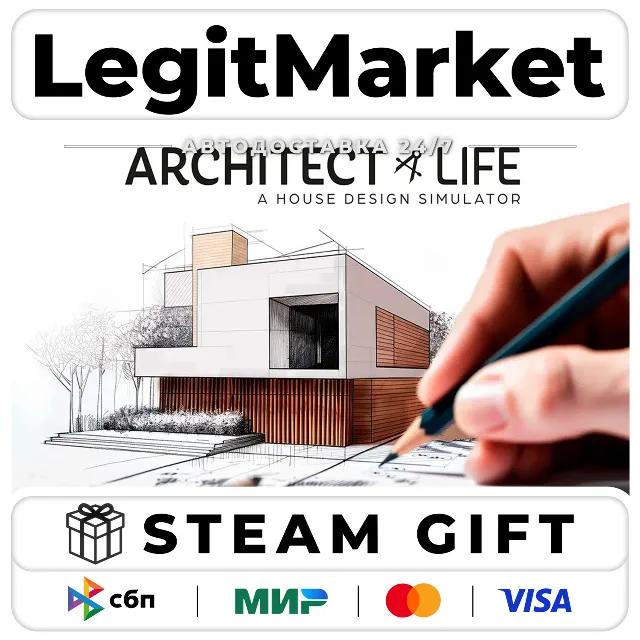 Architect Life: A House Design Simulator / Steam АВТО / РУ + МИР