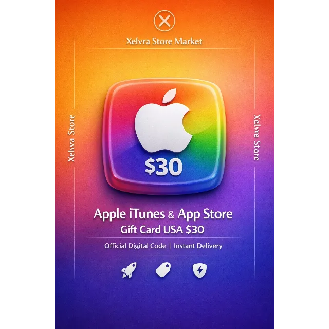 🍎 Apple Gift Card $30 США — Официальный Цифровой Код | Моментальная Доставка ⚡