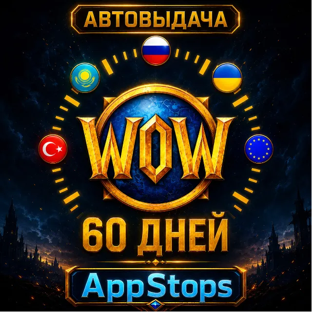 💎 WORLD OF WARCRAFT — ТАЙМ КАРТА 60 ДНЕЙ | РОССИЯ / ЕВРОПА 🌍 | АВТОВЫДАЧА ⚡