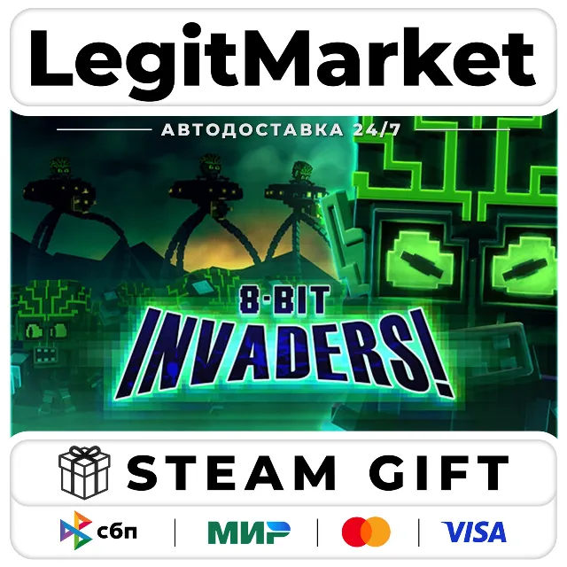 8-Bit Invaders! / Steam АВТО / РУ + МИР