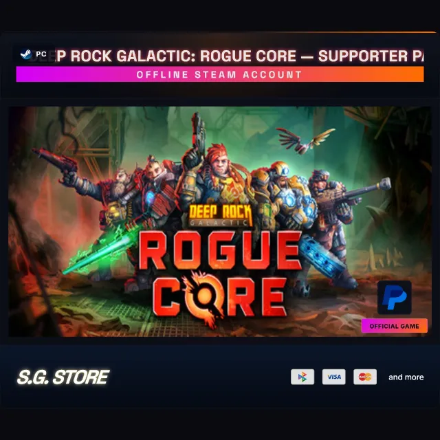 💛 Deep Rock Galactic: Rogue Core — Supporter Pack Steam Offline | Instant Delivery