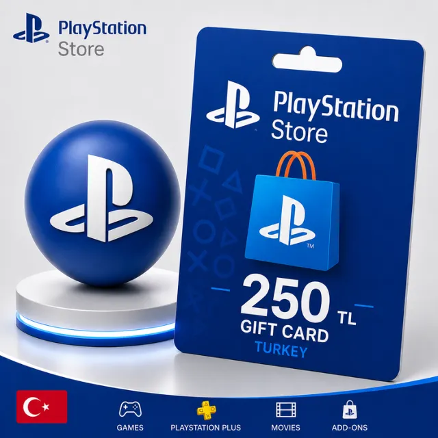 PlayStation (PSN) 250 TRY (TL)  лир Цифровая подарочная карта  | Автоматическая 24/7