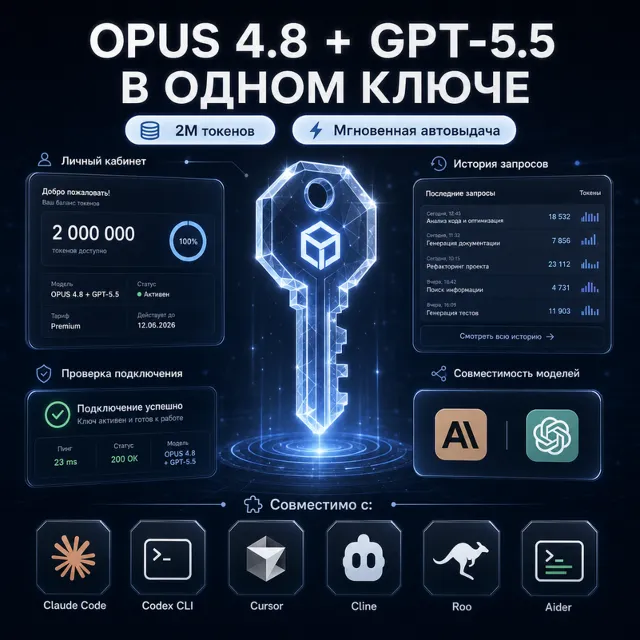 GPT 5.6 + Fable 5 в одном API-ключе 2M токенов