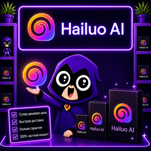 HAILUO AI STANDARD/PRO/MASTER/ULTRA/MAX 1 месяц