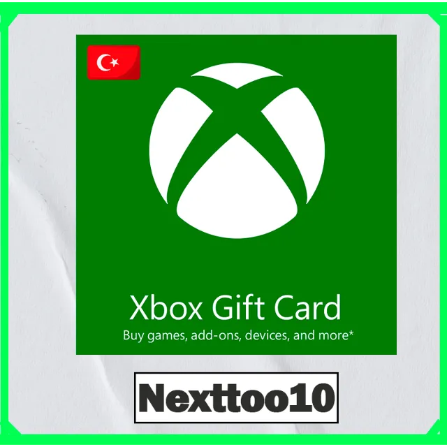 Подарочная карта Xbox Live на 25-50-100-300 турецких лир (Турция)