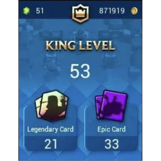 [3in1] / CR - BS - COC | 53 LVL | 10003 Trophies | ARENA - Lumberlove Cabin | 14 KING