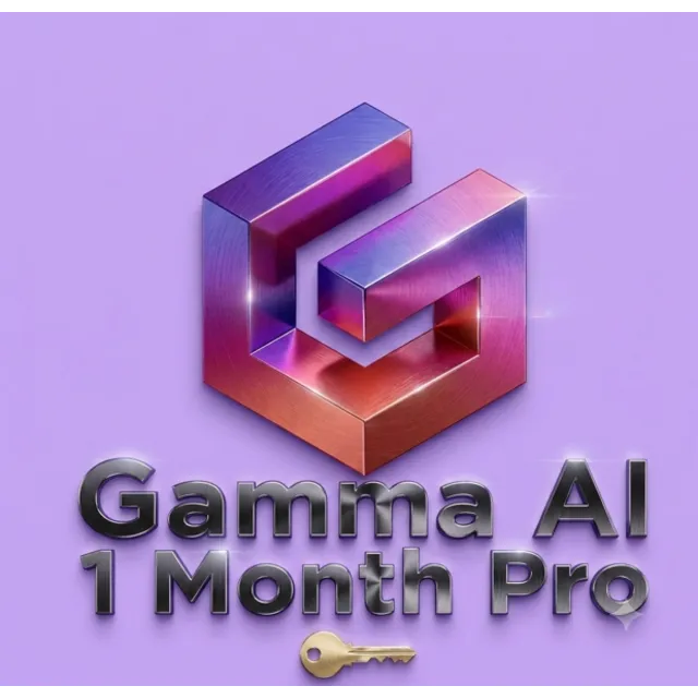 Ежемесячная подписка Gamma Pro — личный аккаунт (глобальный)