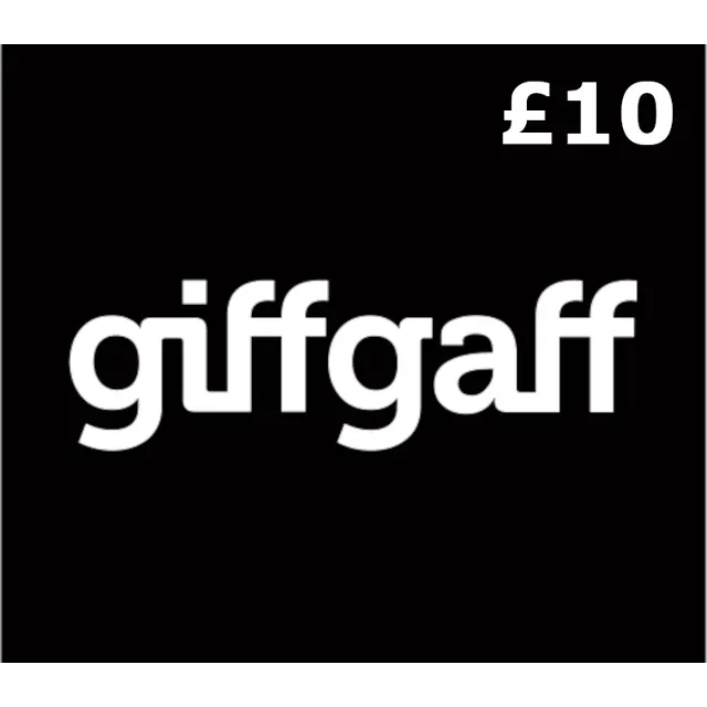 GiffGaff PIN £10 Gift Card UK