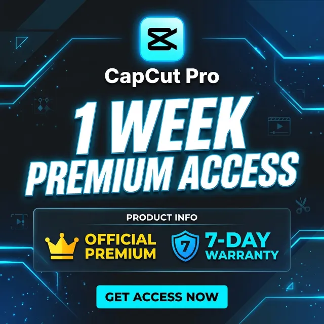 CapCut Pro | Недельная подписка | Официальная премиум подписка | Приватный аккаунт