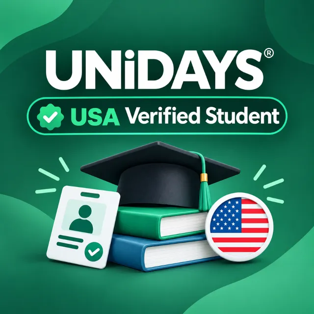 Подтвержденный студенческий аккаунт UNiDAYS USA | Премиум-скидки для студентов | Быст