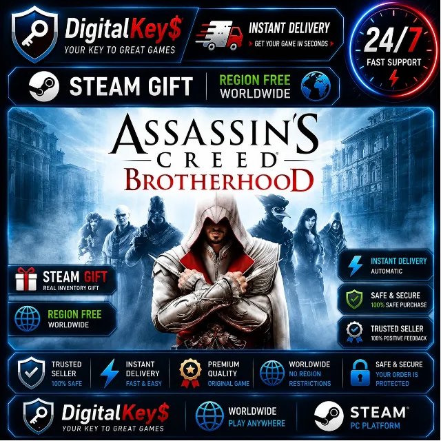 Assassin’s Creed Brotherhood — PC Steam Gift / Без региональных ограничений / По всем