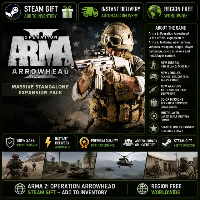 ARMA 2: Operation Arrowhead — Steam Gift / Без региона