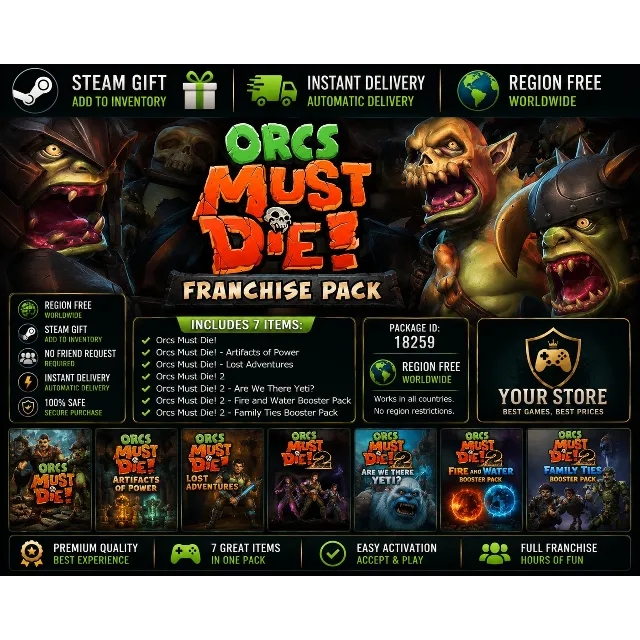 Orcs Must Die! Franchise Pack — Steam Gift / Без региона