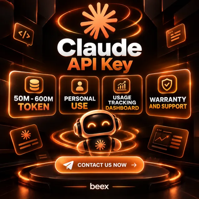 [АВТОДОСТАВКА 24/7] API-ключ Claude ( лимит 50–600 млн токенов )