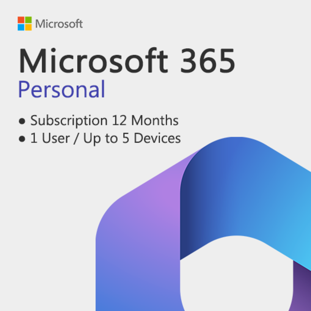 Microsoft Office 365 Personal на 5 устройств | 1 год