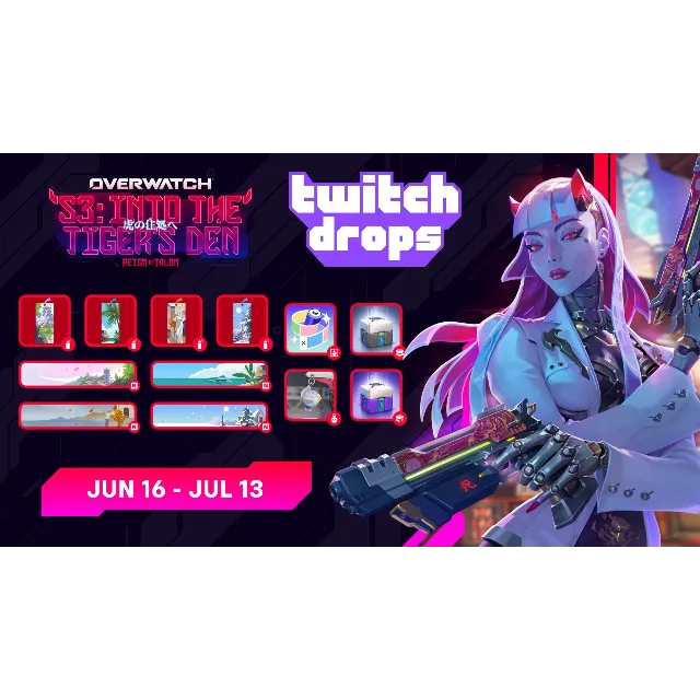 Overwatch 2 12/12 OWCS S2 Campaign 3 Значок именной открытки с надписью Epic Lootbox