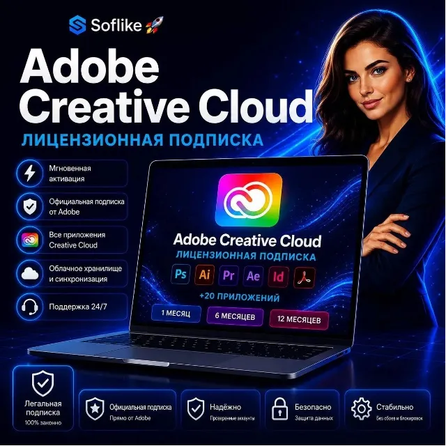 Adobe Creative Cloud , лицензионная подписка