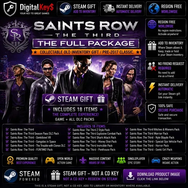 🌍 Saints Row: The Third - The Full Package — Steam Gift / Без региона / Worldwide