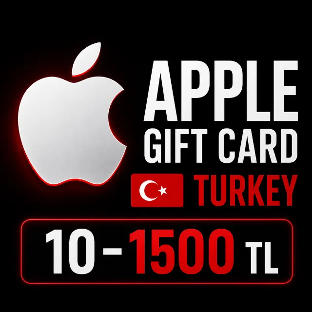 Apple Gift Card Turkey 🇹🇷 | 10–1500 TL | Моментальная выдача