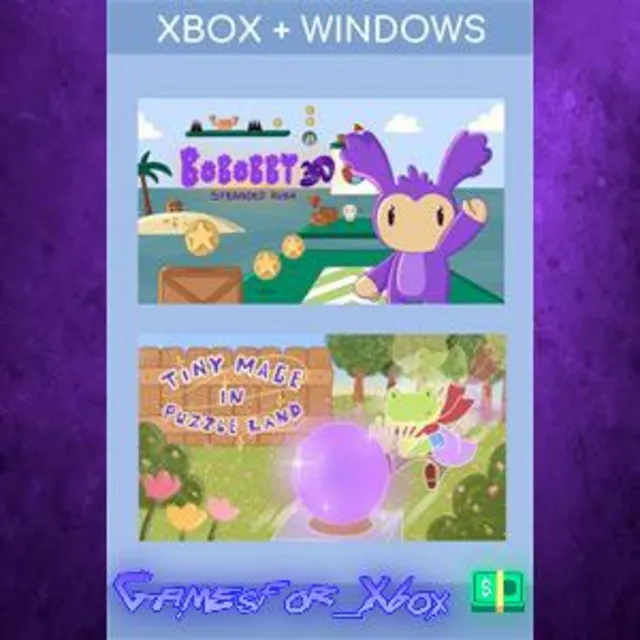 ☀️Bobobby 3D Stranded Rush / Tiny Mage in Puzzle Land Bundle XBOX