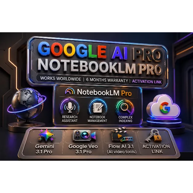 NotebookLM Pro Plan Subscription 6 Months Guarantee (Russia &amp; Worldwide)