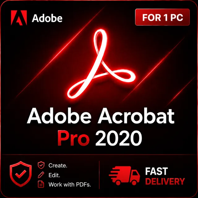 Adobe Acrobat Pro 2020 для 1 ПК — Мгновенная доставка