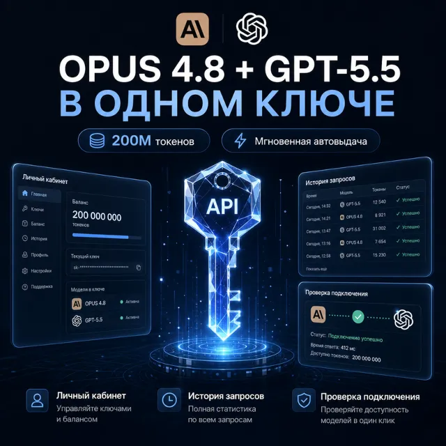 Fable 5 + GPT-5.6 в ОДНОМ КЛЮЧЕ АВТОВЫДАЧА | 200M токенов