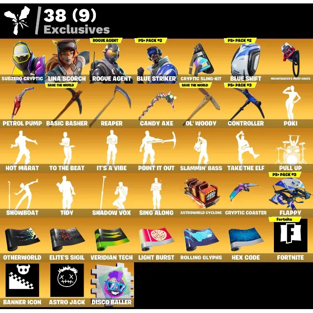 Мгновенный доступ • FN (все платформы) • 241 skins • 300 VB• Полный доступ