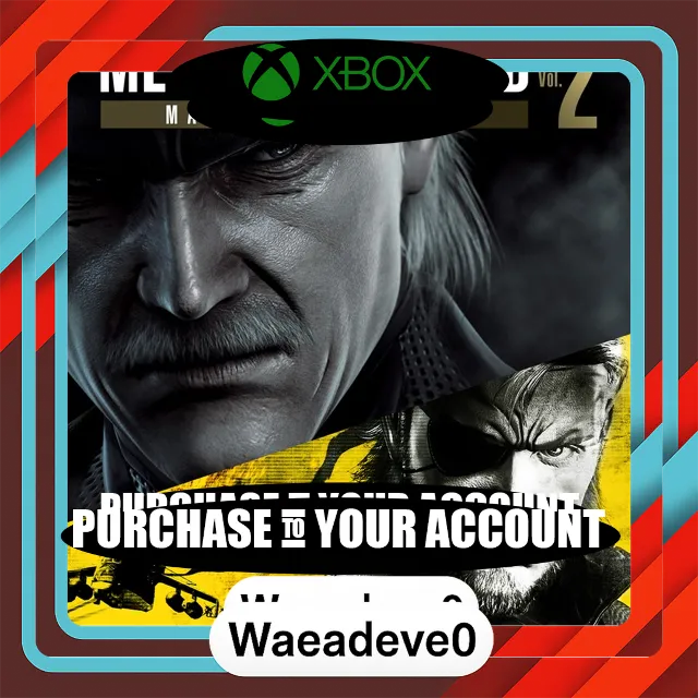 METAL GEAR SOLID: MASTER COLLECTION Vol.2 Xbox – Purchase for Your Account