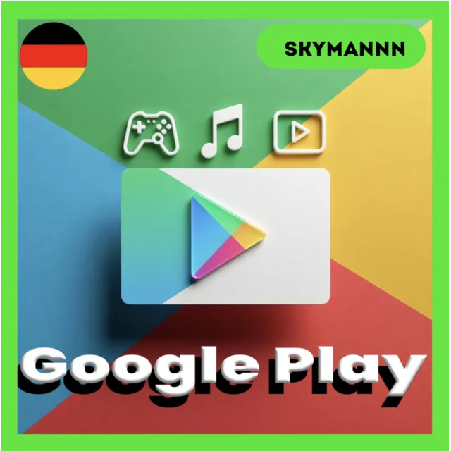 Google Play Gift Card 5€ DE Германия АВТО ВЫДАЧА 24/7