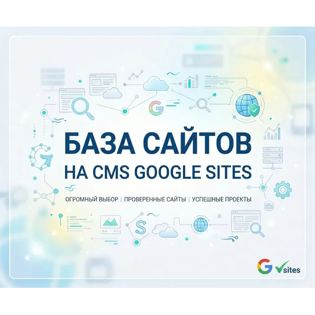 Базa сайтов на CMS Google Sites 2026  -  (Сентябрь 2026)